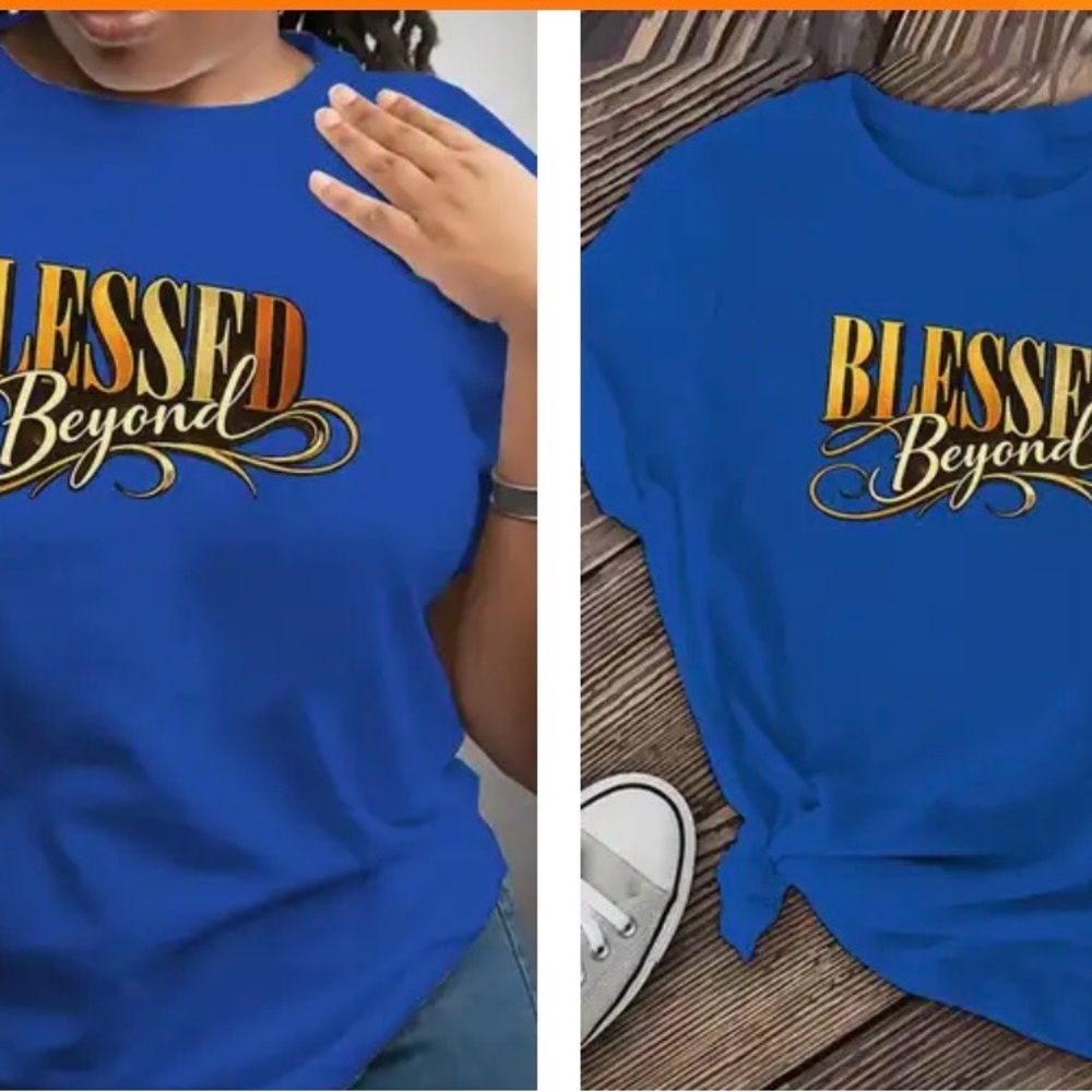 Blessed Beyond Blue Women's Top